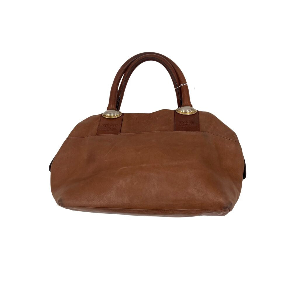 Sac à main en cuir camel avec petites anses