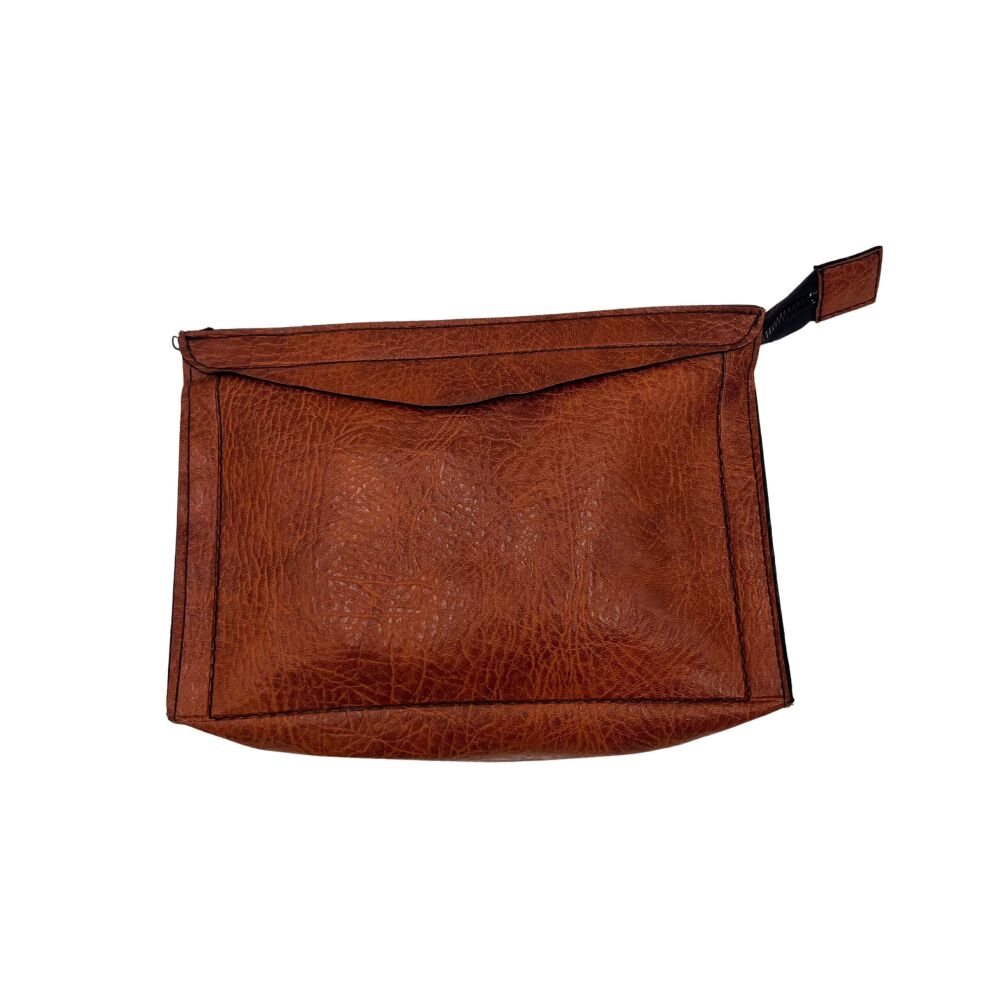 Pochette marron forme rectangulaire