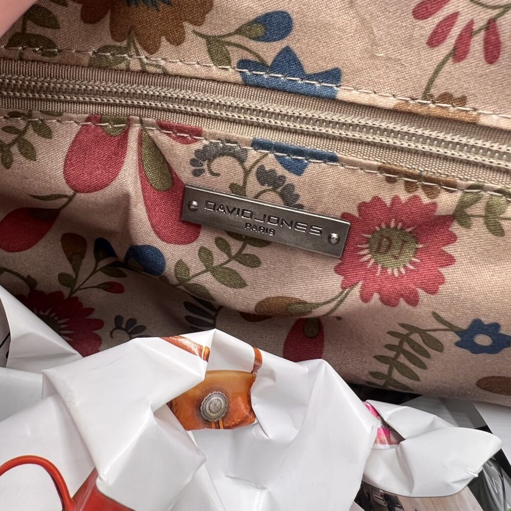 Sac à main bleu David Jones