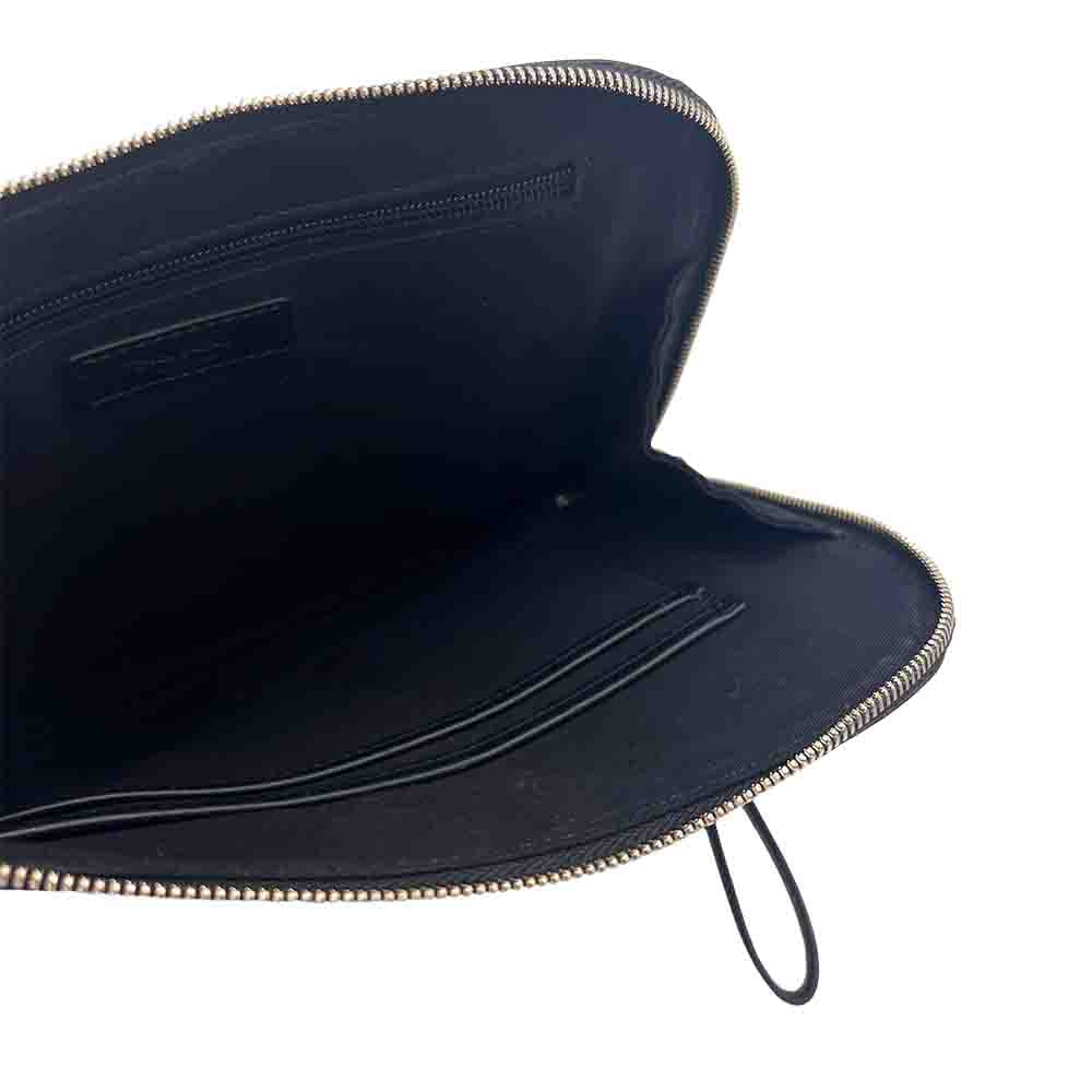 Pochette en cuir Bon Baisers Paris noir