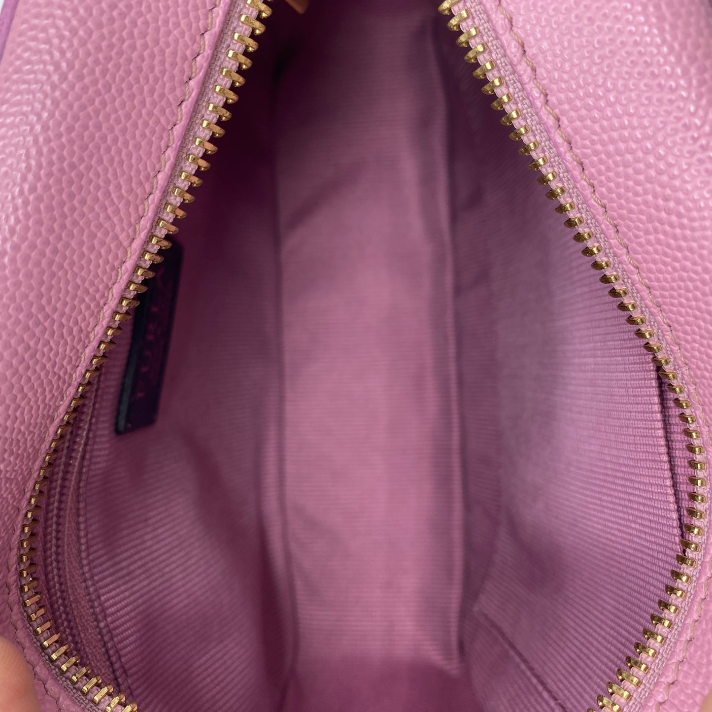 Sac à bandoulière en cuir rose