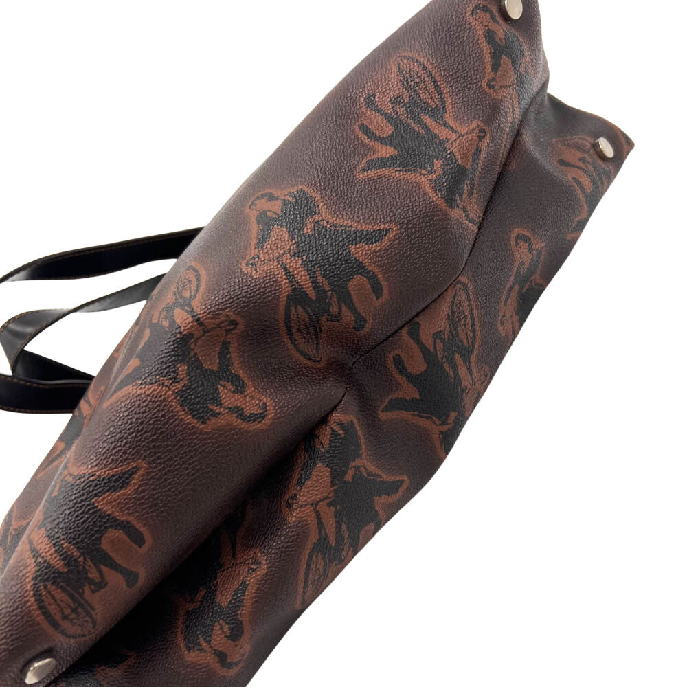 Sac à main Mariella Burani en cuir marron