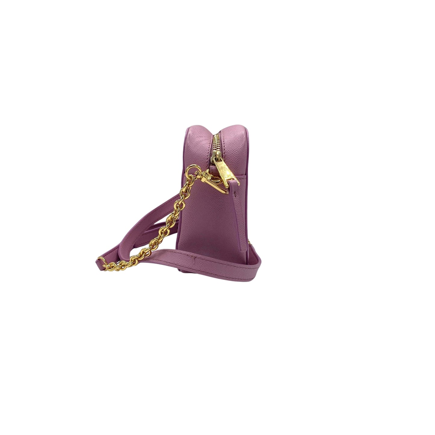 Sac à bandoulière en cuir rose