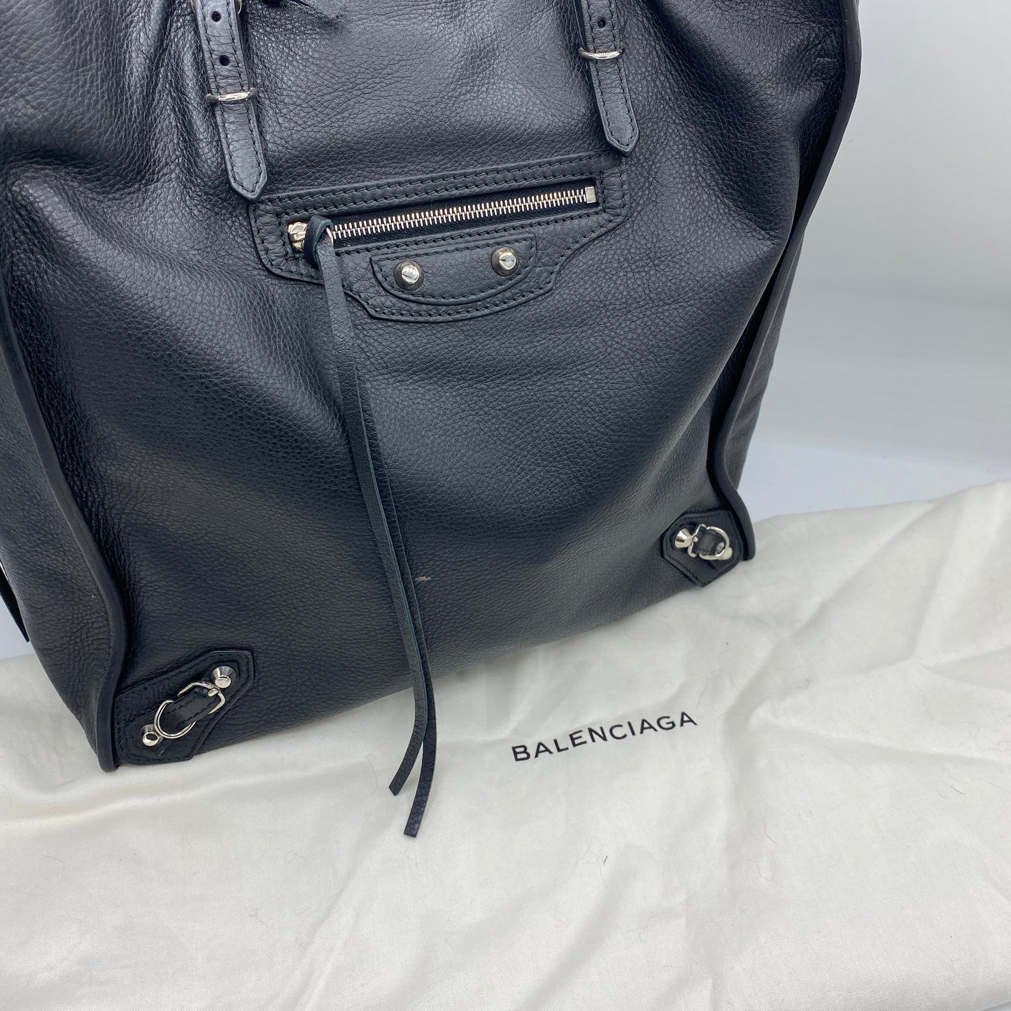 Sac à main Papper en cuir noir