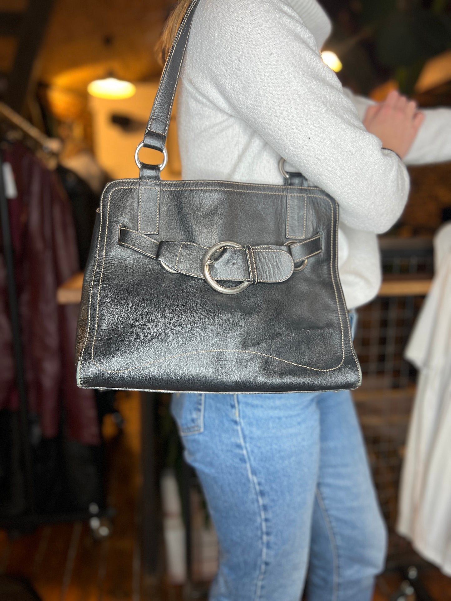 Sac porté épaule en cuir