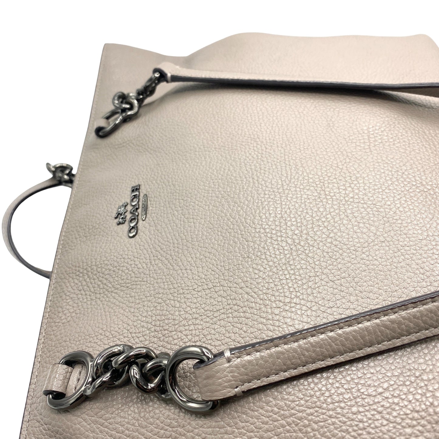 Sac à main en cuir taupe