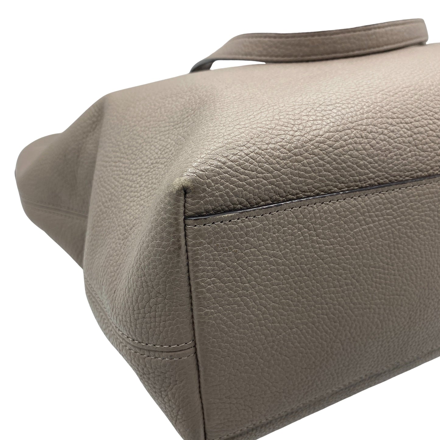 Sac à main en cuir taupe