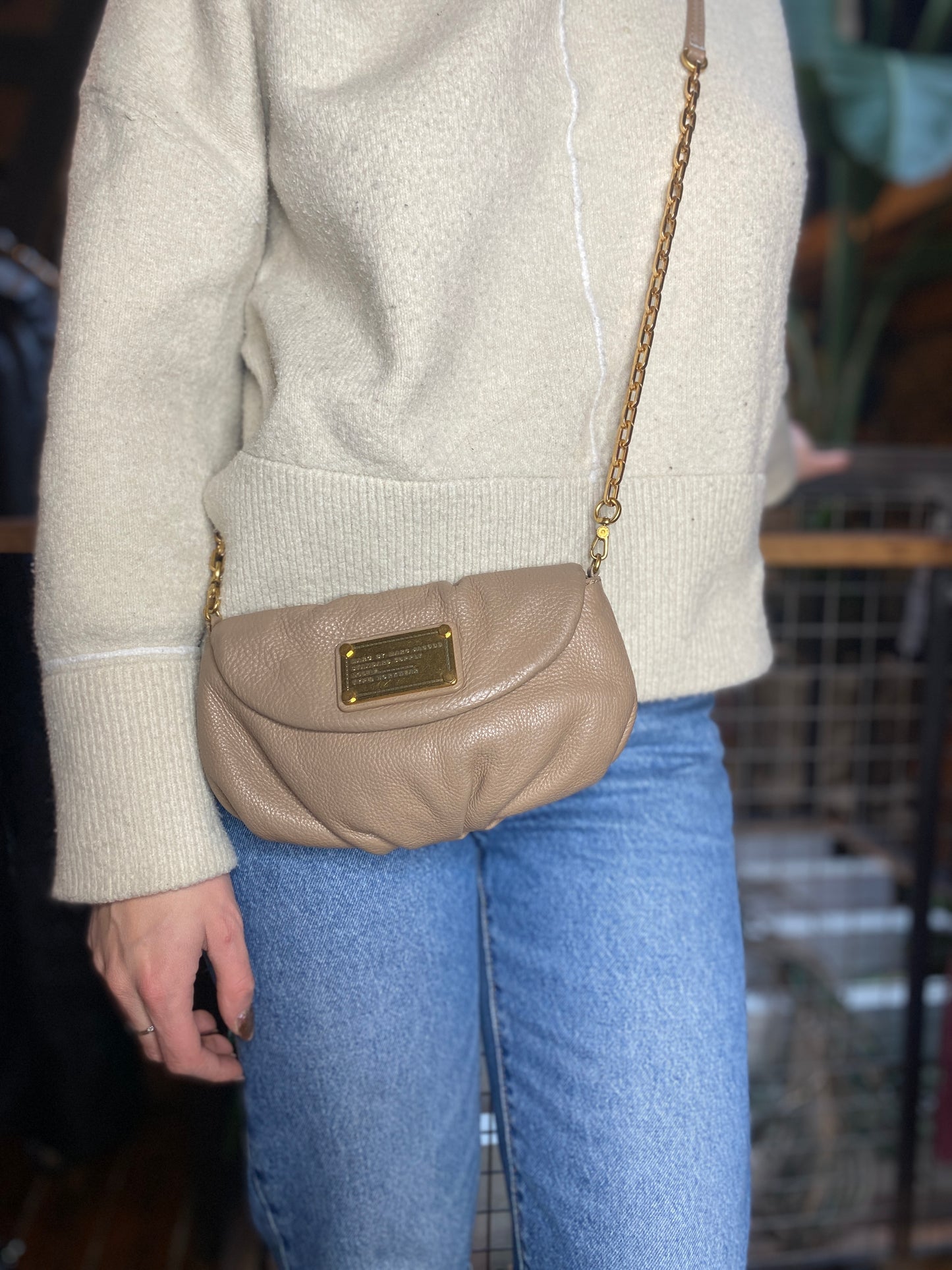 Sac à bandoulière en cuir marron