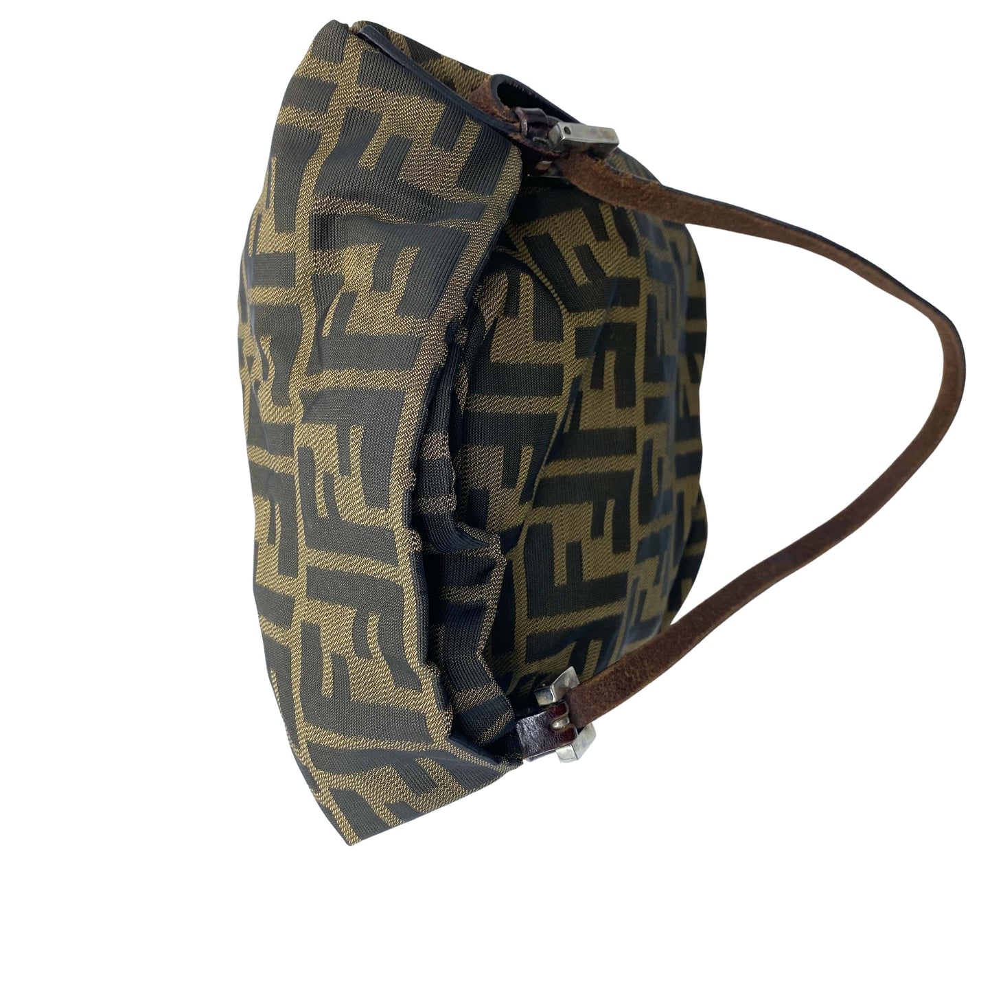 Sac porté épaule seau en toile kaki