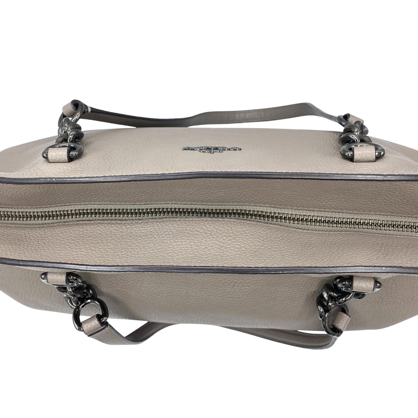 Sac à main en cuir taupe