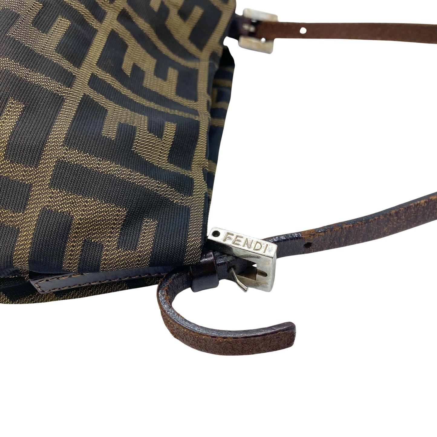 Sac porté épaule seau en toile kaki