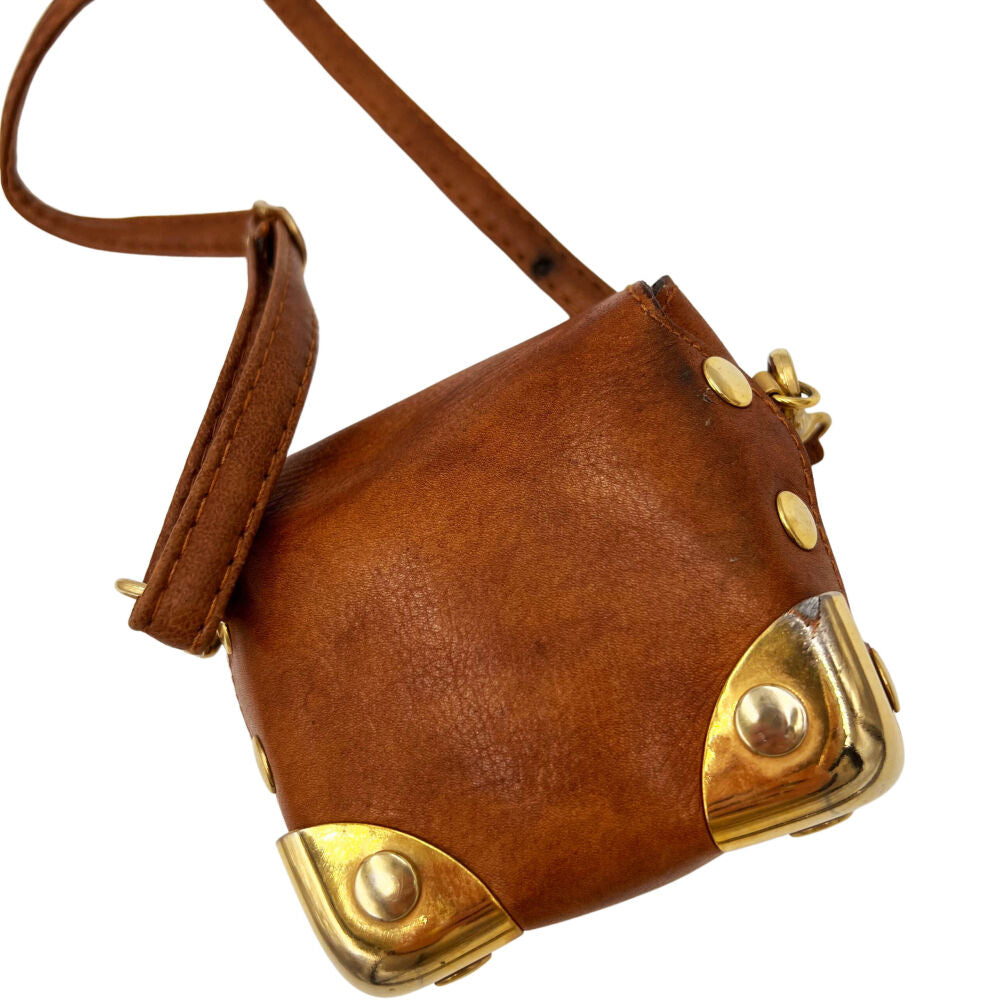 Petit sac en bandoulière marron