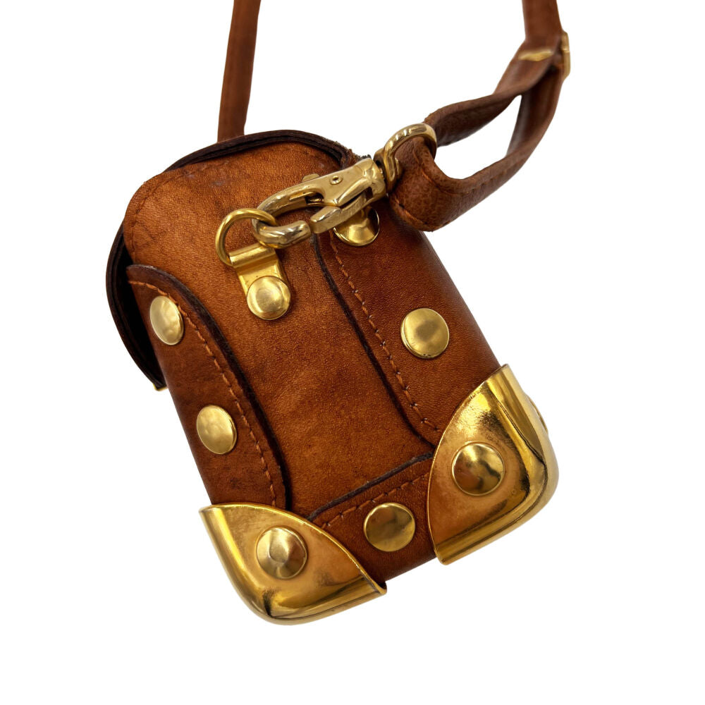 Petit sac en bandoulière marron