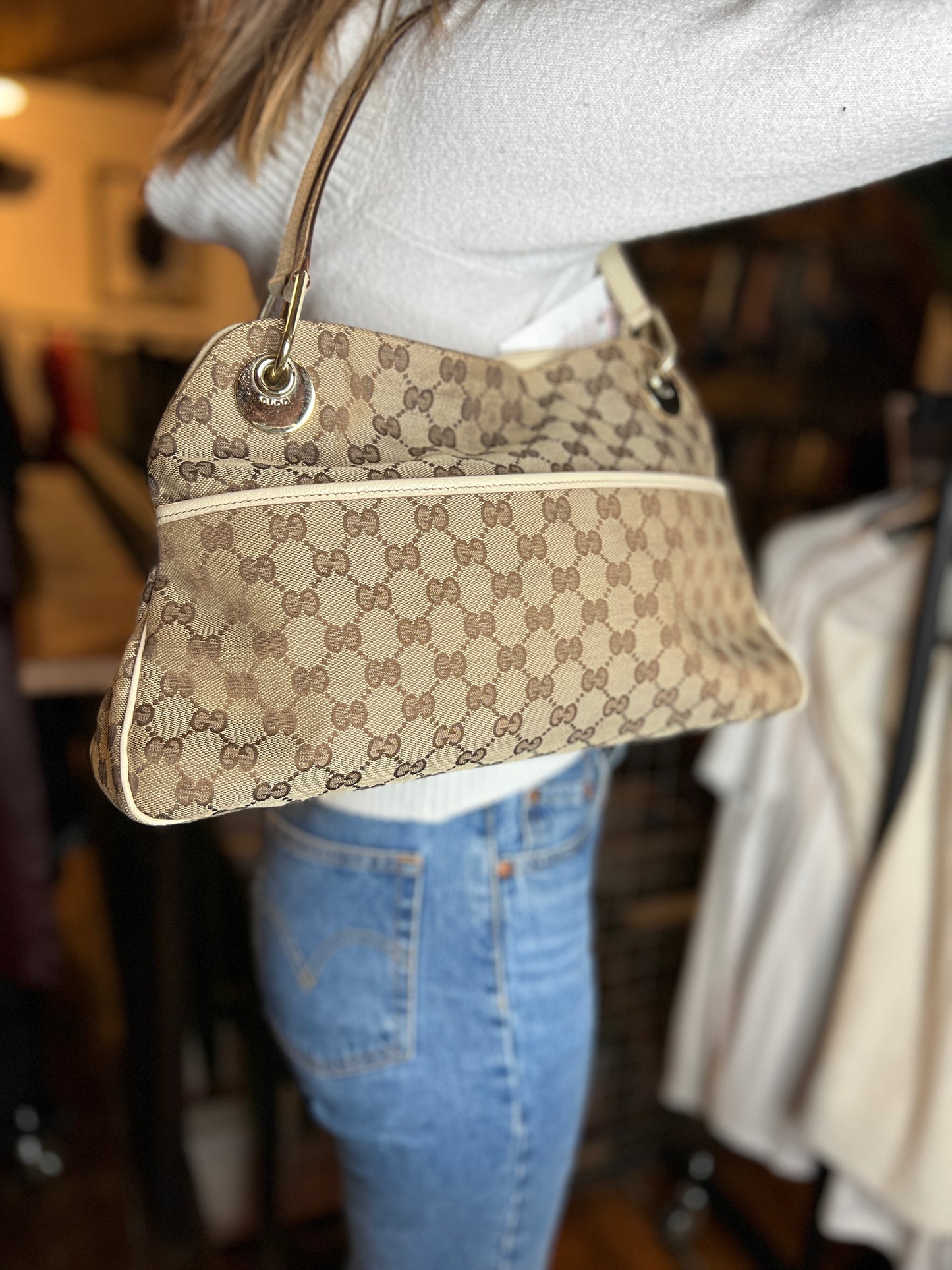 Sac Eclipse en toile beige