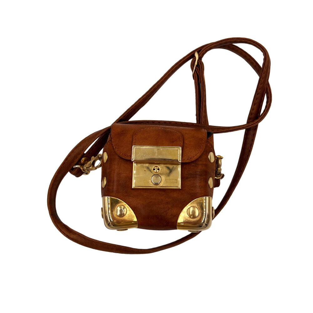 Petit sac en bandoulière marron
