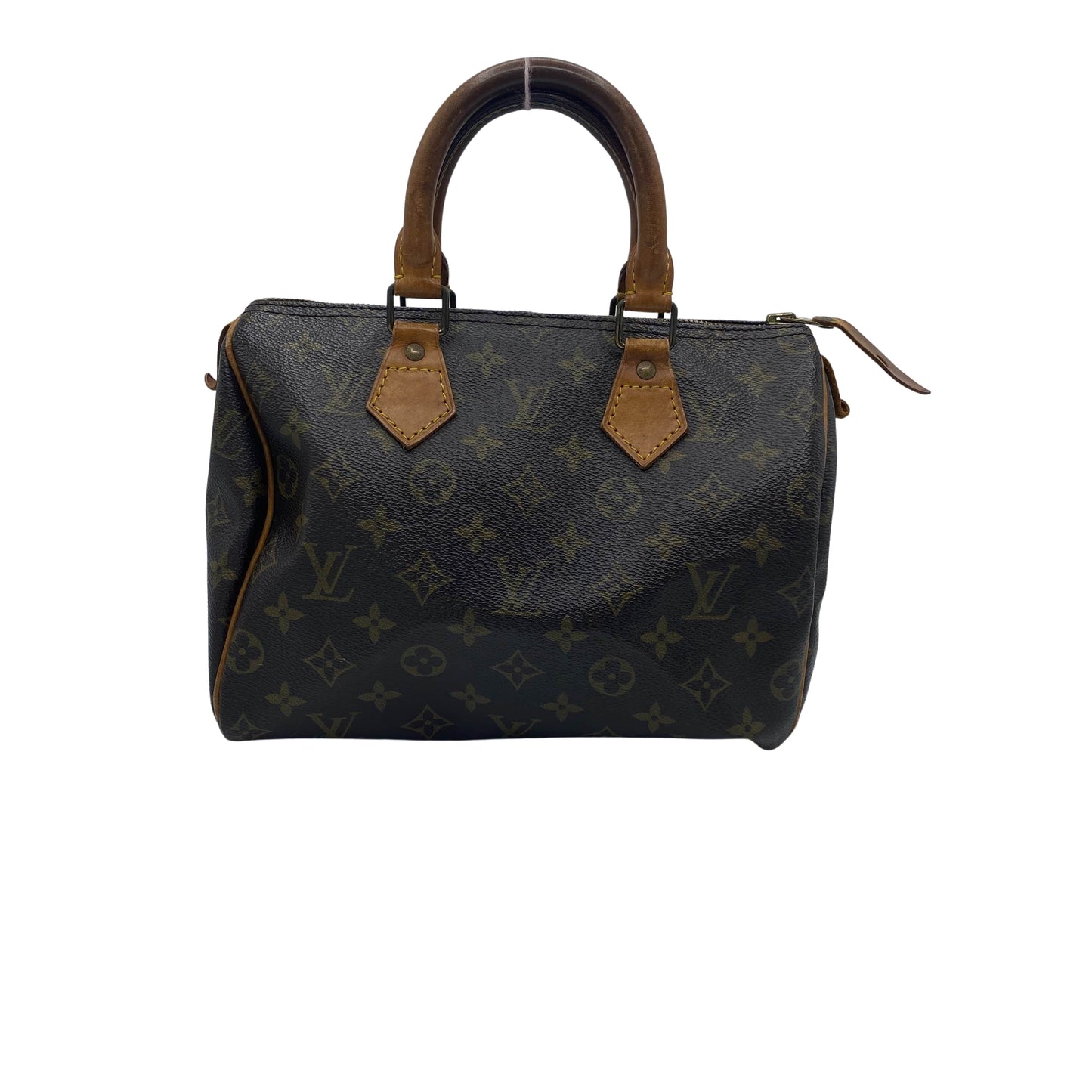 Sac à main Speedy 25 en toile enduite marron