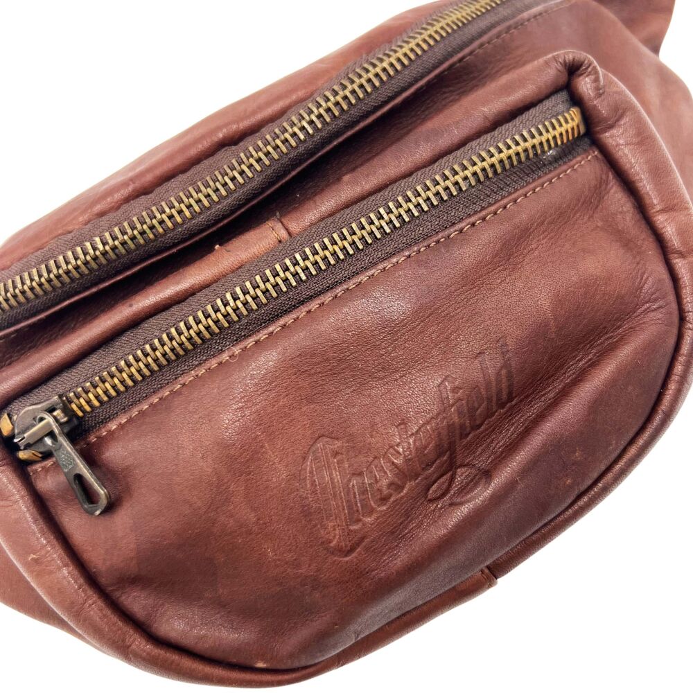 Sac banane Chesterfield banane marron foncé