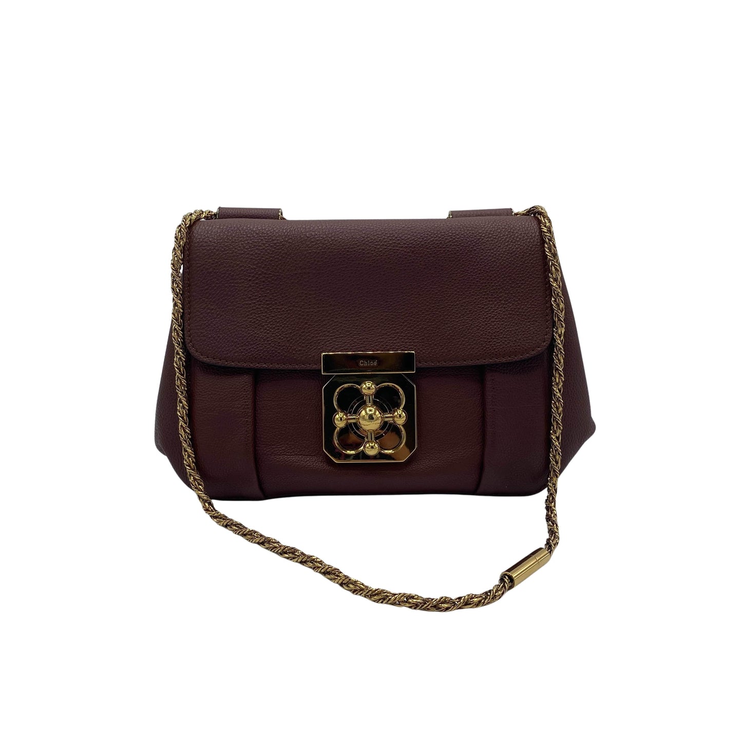 Sac porté épaule Elsie en cuir marron