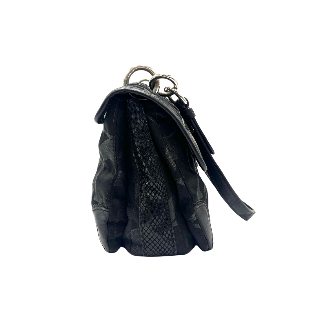 Sac porté épaule noir en toile