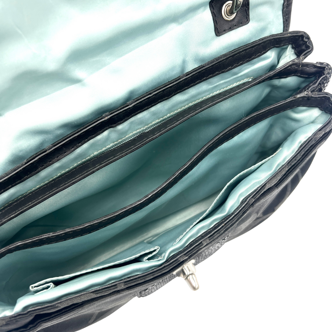Sac porté épaule noir en toile