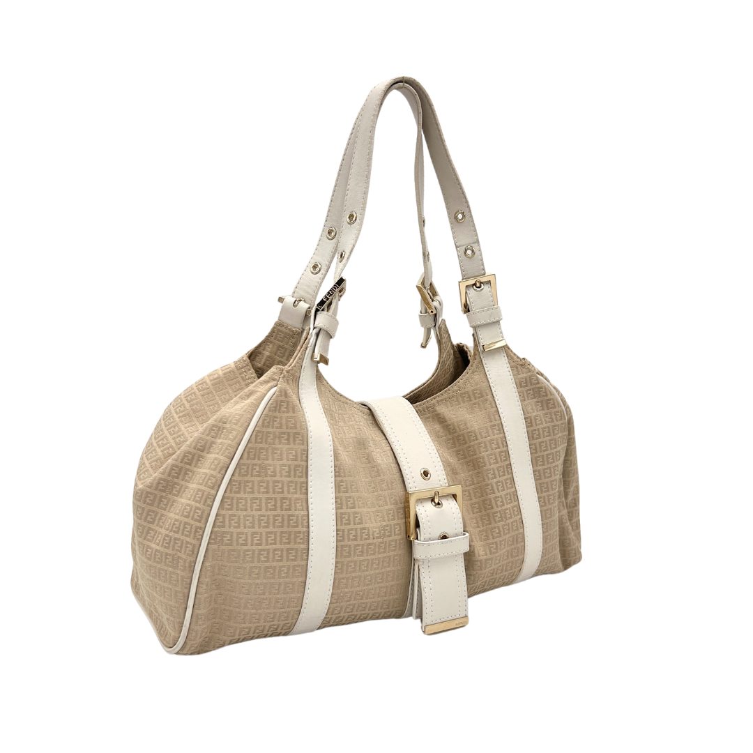 Sac à main en toile beige