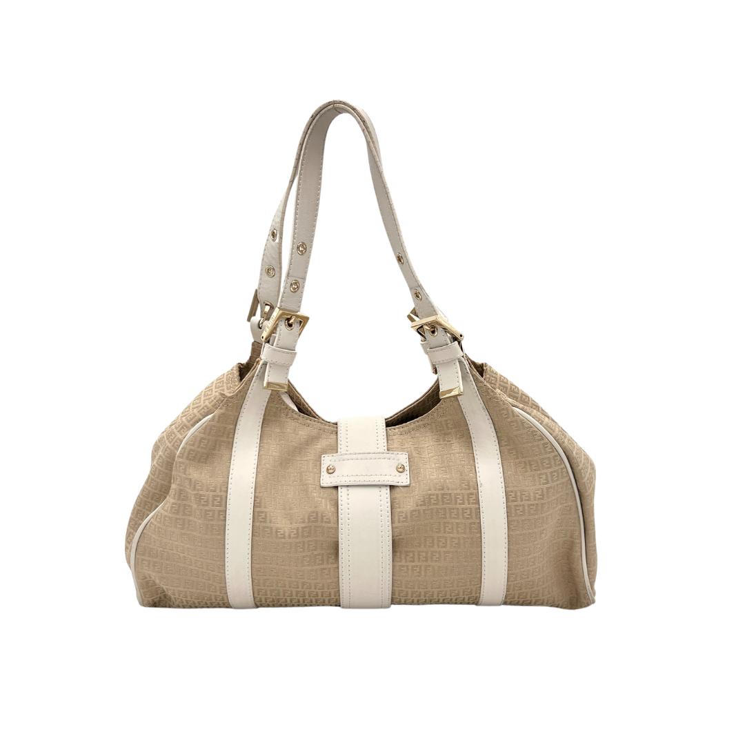 Sac à main en toile beige