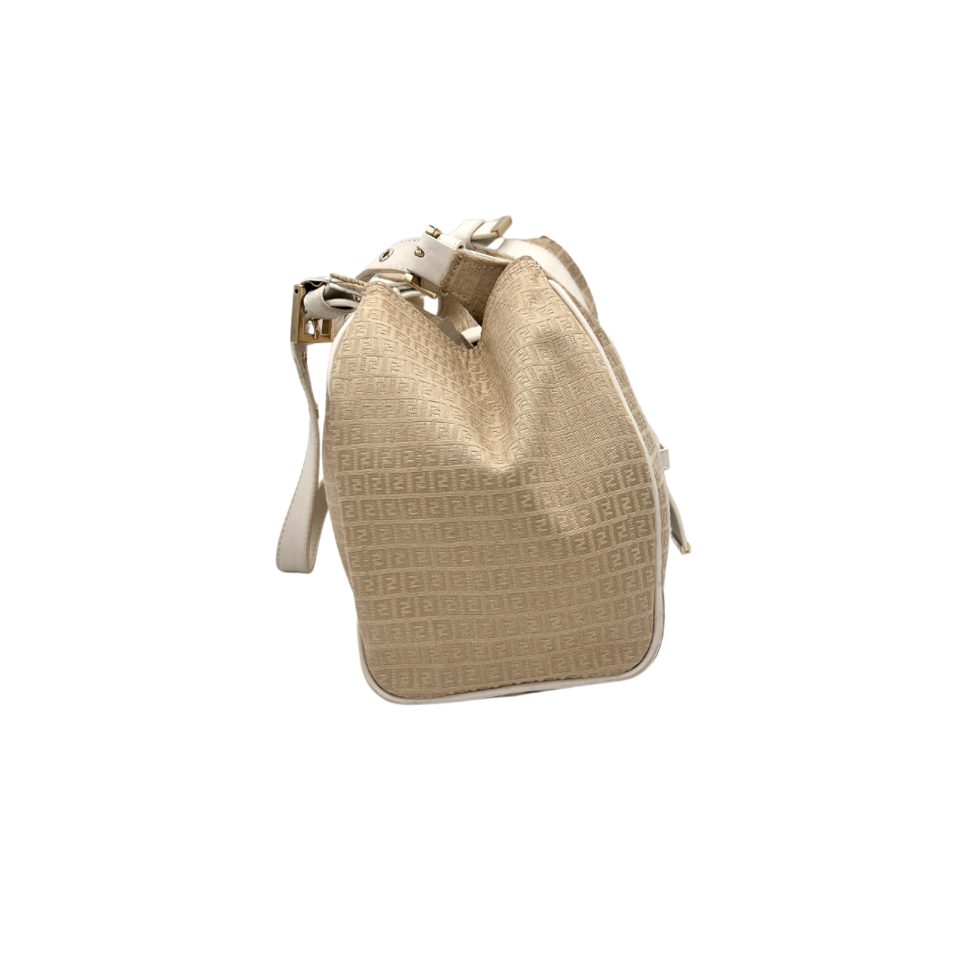 Sac à main en toile beige