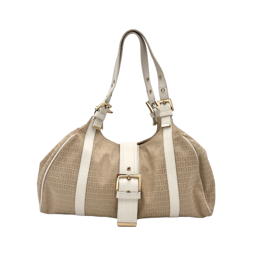 Sac à main en toile beige
