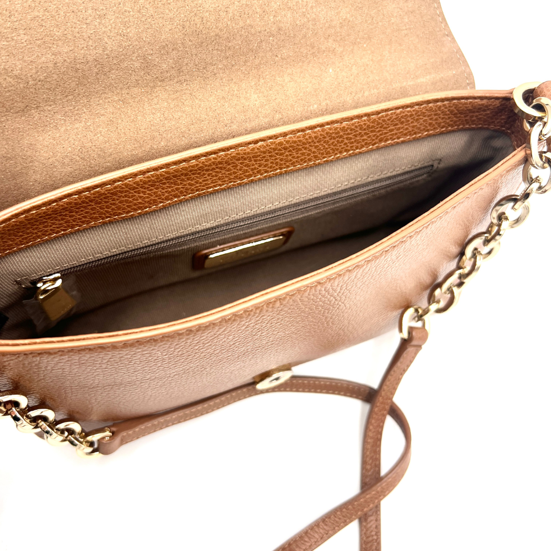 Sac à bandoulière en cuir marron