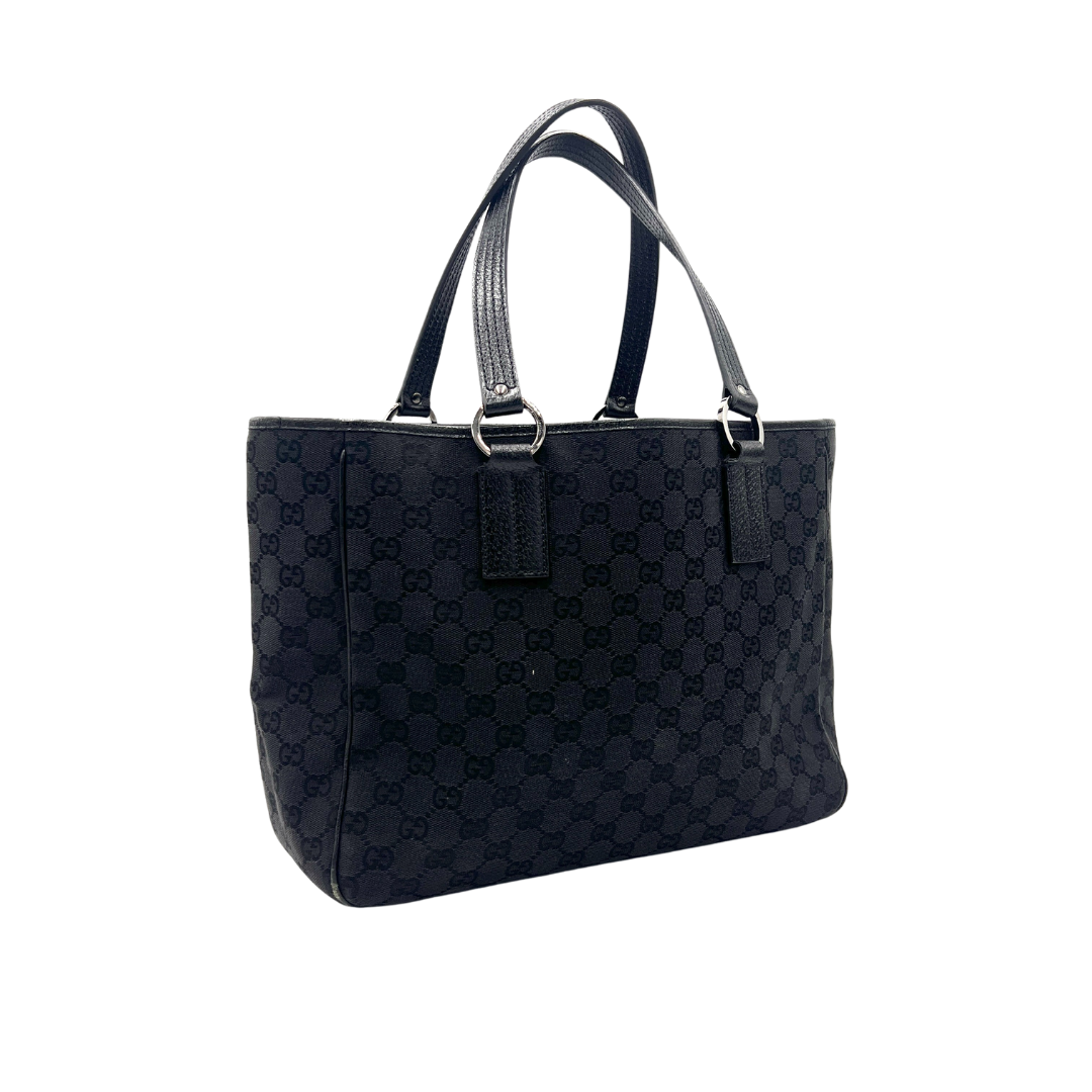 Sac à main GG noir en toile