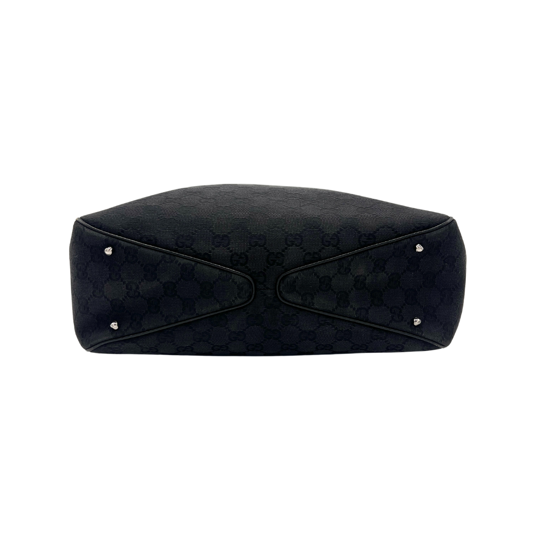 Sac à main GG noir en toile