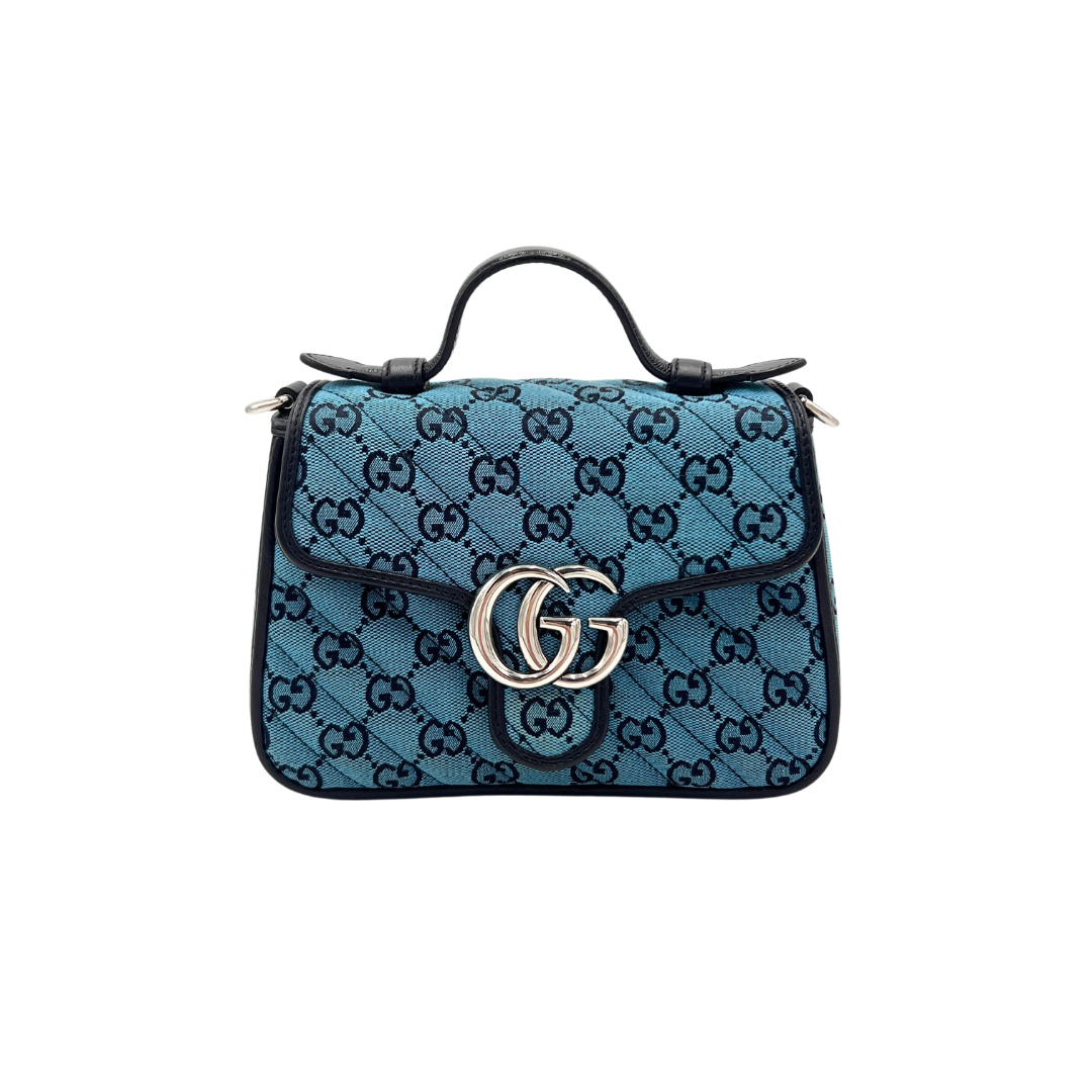 Sac Gucci Marmont Velours Bleu Gucci Sac Bleu Sacs Bandouli Re