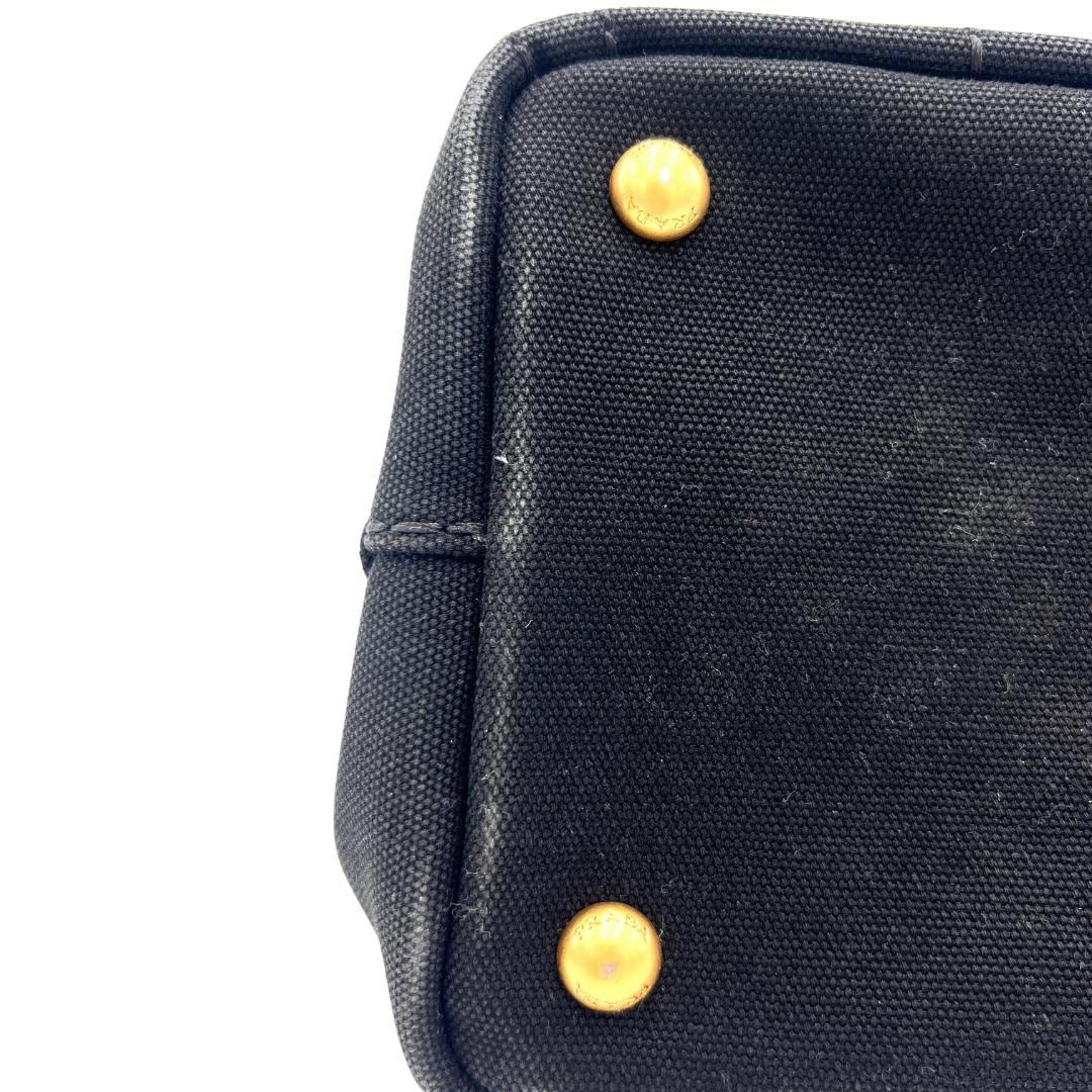 Sac à main Canapa en tissu noir