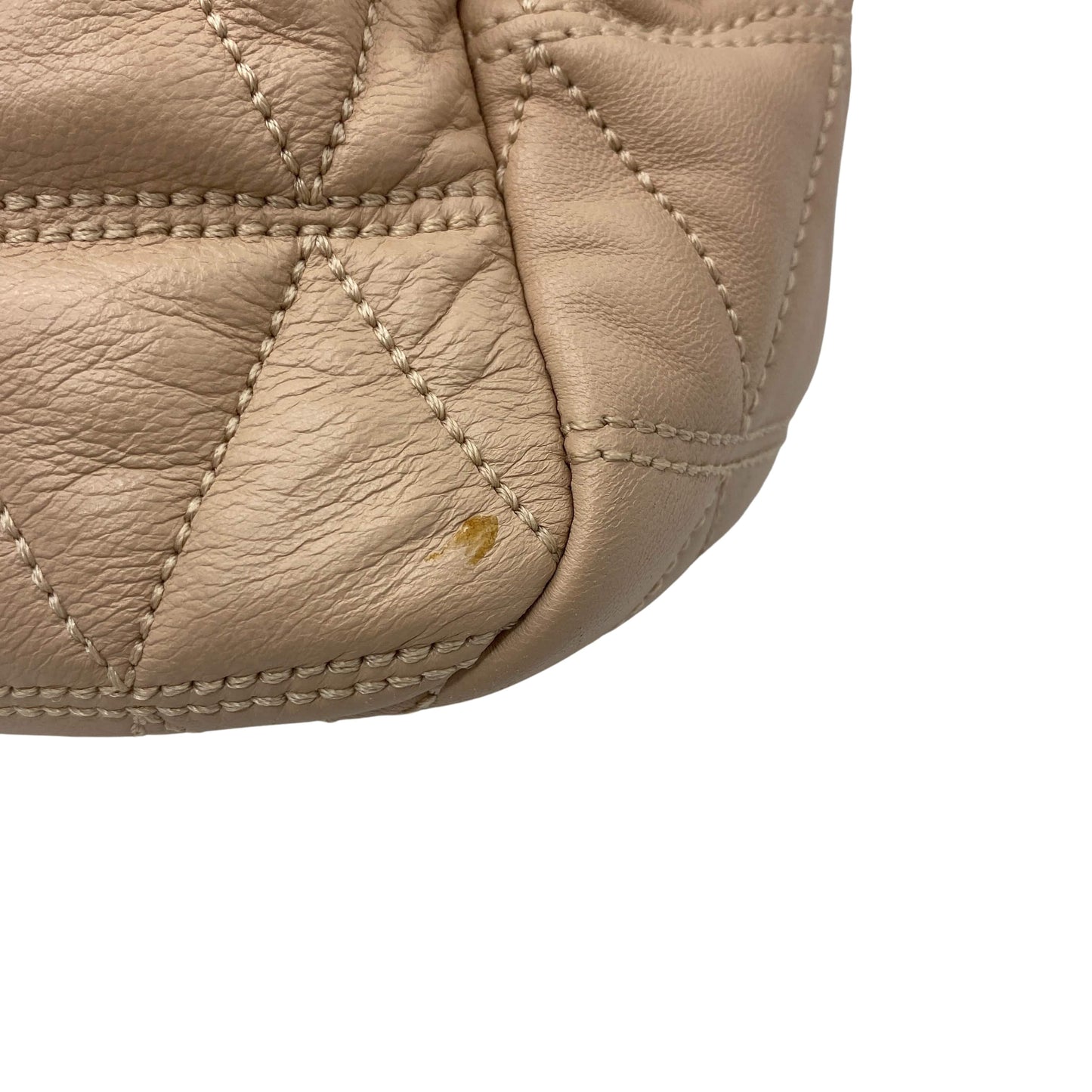 Sac à bandoulière en cuir beige