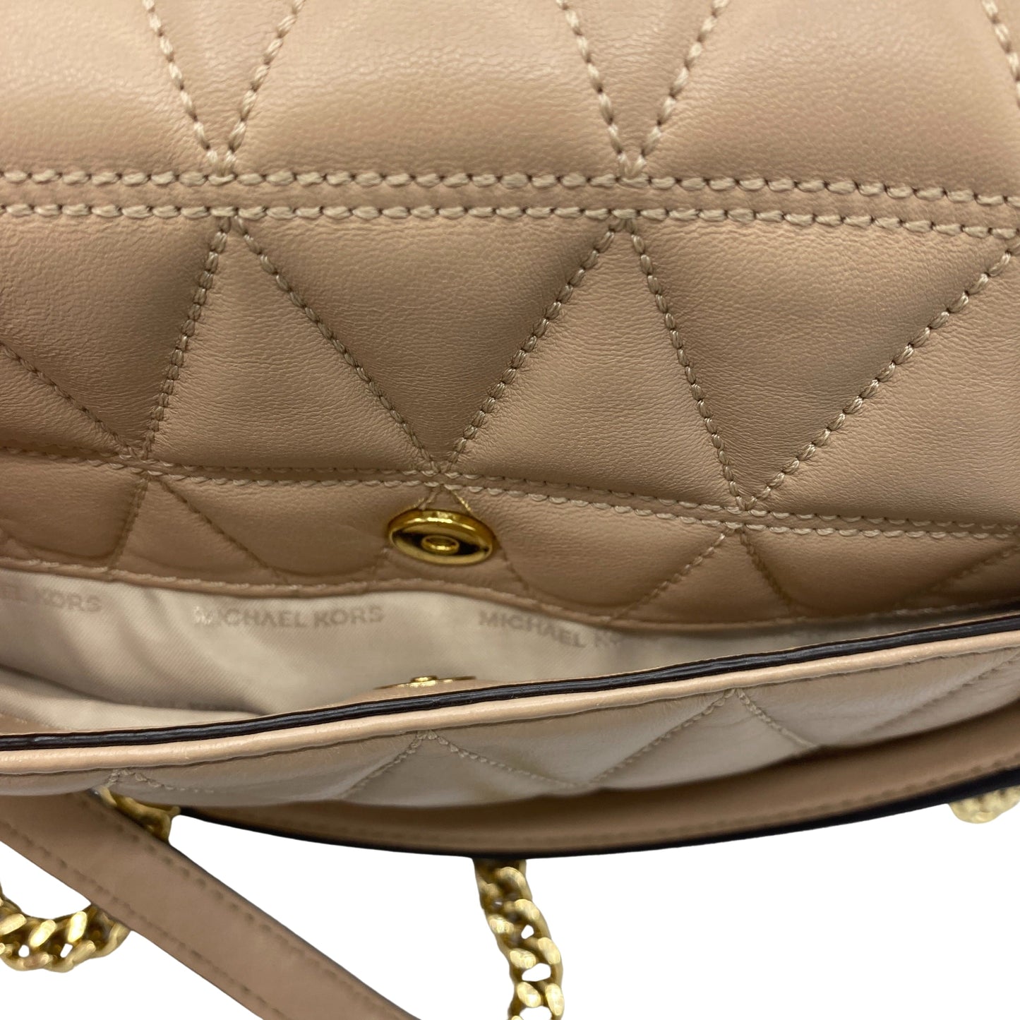 Sac à bandoulière en cuir beige