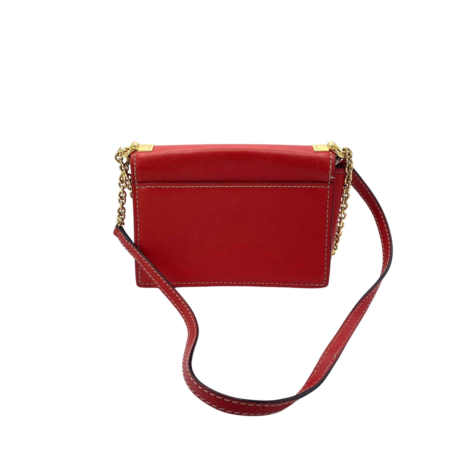 Sac à bandoulière en cuir rouge