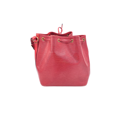 Sac Noé cuir épi rouge