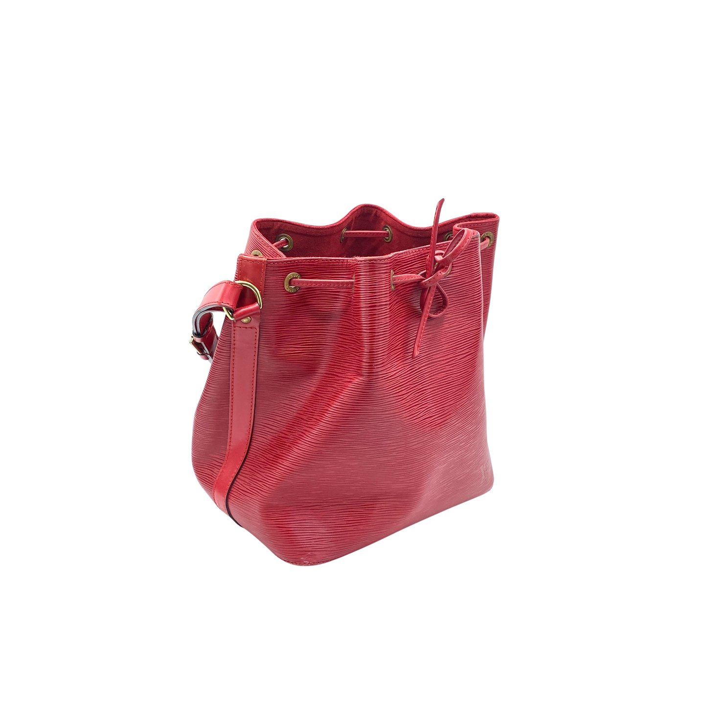 Sac Noé cuir épi rouge