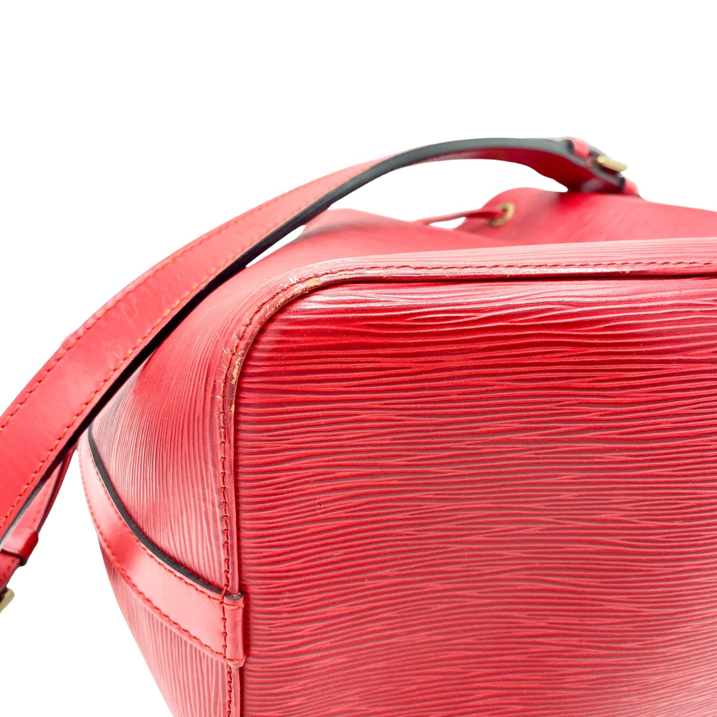 Sac Noé cuir épi rouge