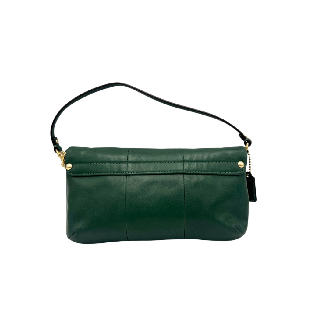 Sac porté épaule en cuir vert