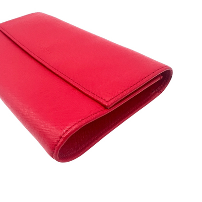 Pochette portefeuille rouge