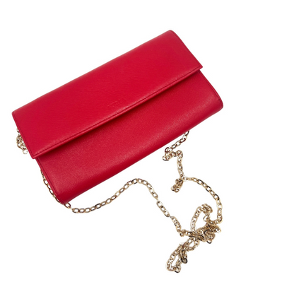 Pochette portefeuille rouge