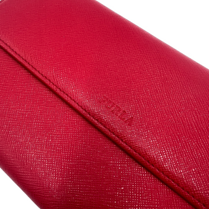 Pochette portefeuille rouge