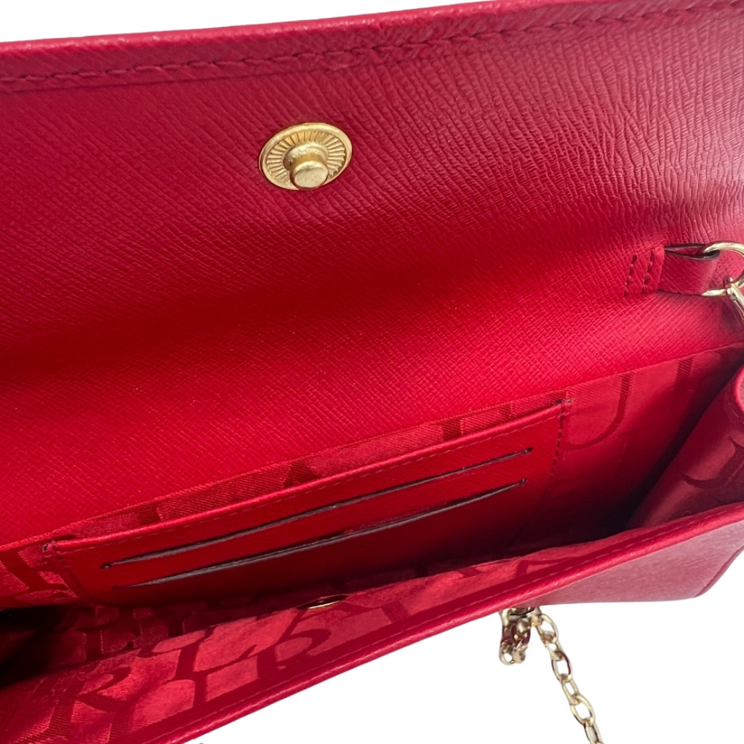 Pochette portefeuille rouge