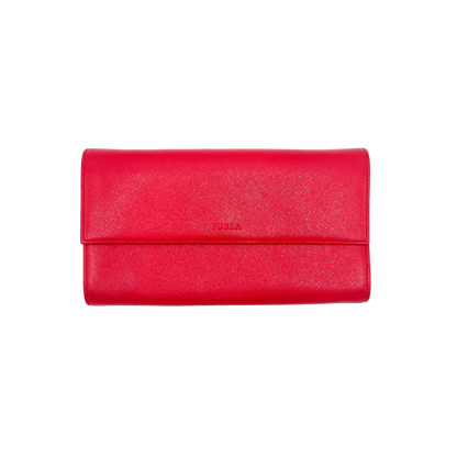 Pochette portefeuille rouge