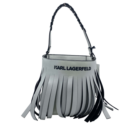 Sac hobo à franges blanc